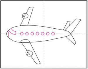 آموزش نقاشی هواپیما 7