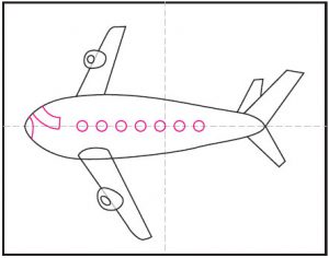 آموزش نقاشی هواپیما 8