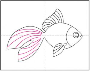 آموزش نقاشی ماهی 7