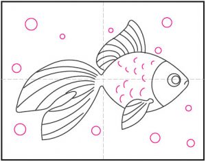 آموزش نقاشی ماهی 8