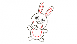 آموزش نقاشی خرگوش 7