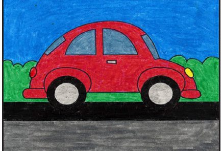 آموزش نقاشی ماشین کودکانه