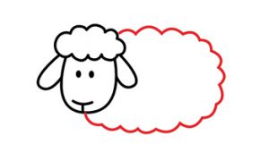 آموزش نقاشی گوسفند 4