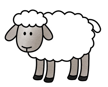 آموزش نقاشی گوسفند