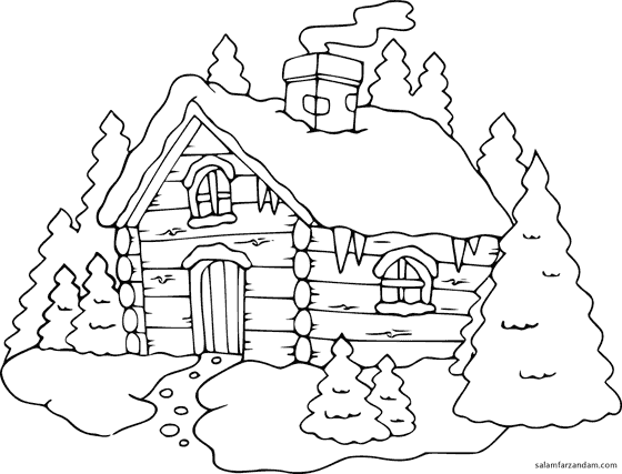 رنگ امیزی خانه برفی