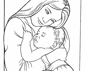رنگ امیزی مادر و نوزاد
