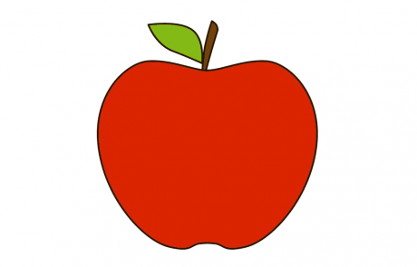 آموزش نقاشی سیب