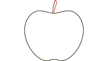 آموزش نقاشی سیب مرحله 6
