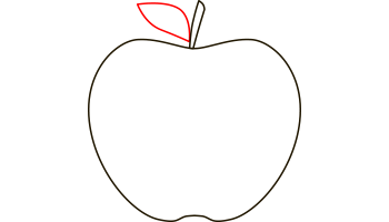 آموزش نقاشی سیب مرحله 7