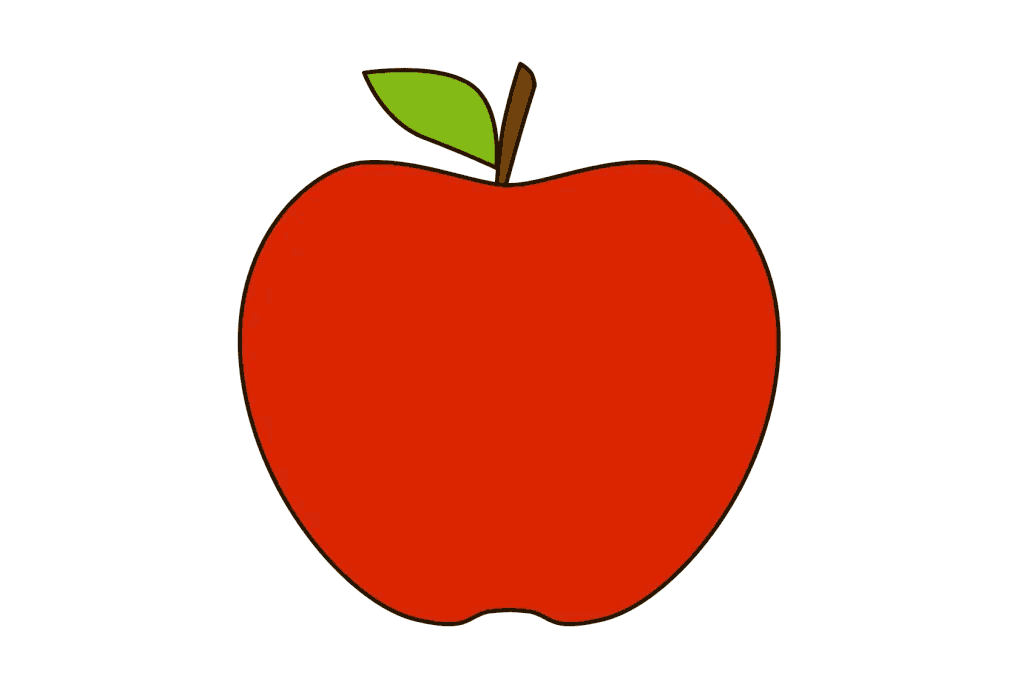 آموزش نقاشی سیب
