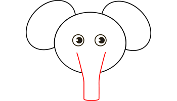 آموزش نقاشی فیل مرحله 5