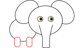 آموزش نقاشی فیل مرحله 7