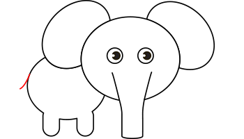 آموزش نقاشی فیل مرحله 8