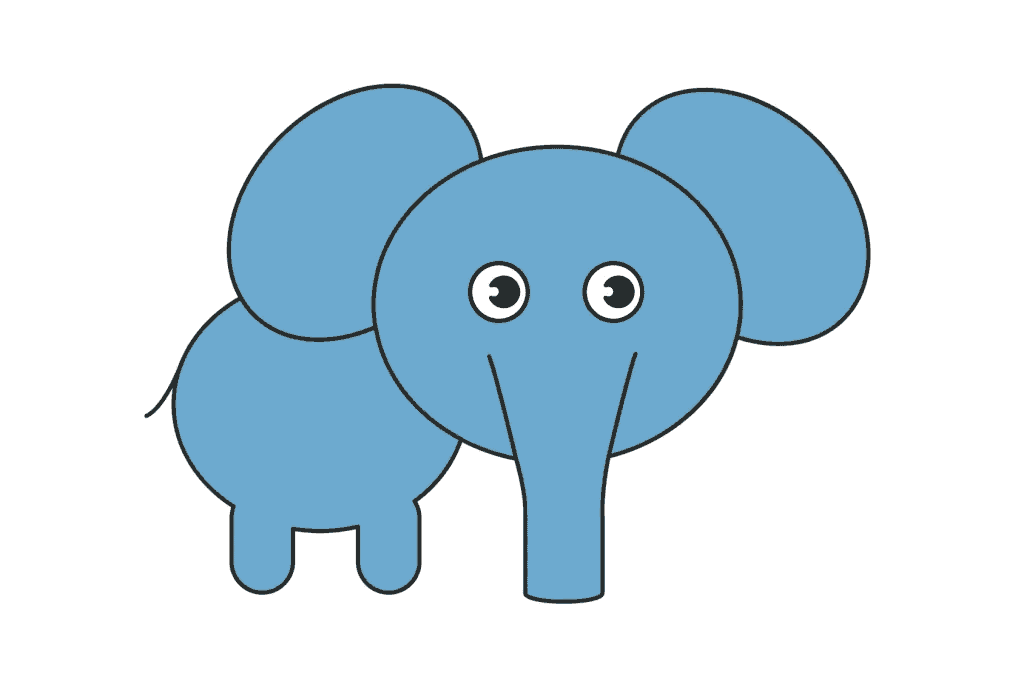 آموزش نقاشی فیل