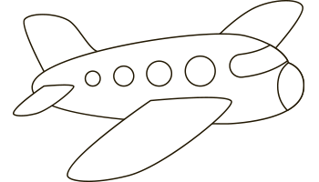 آموزش گام به گام نقاشی کودکانه هواپیما