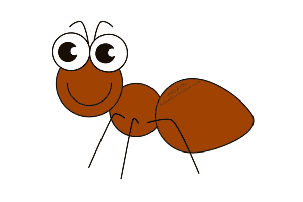 آموزش نقاشی مورچه