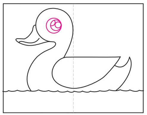 آموزش نقاشی اردک مرحله 7