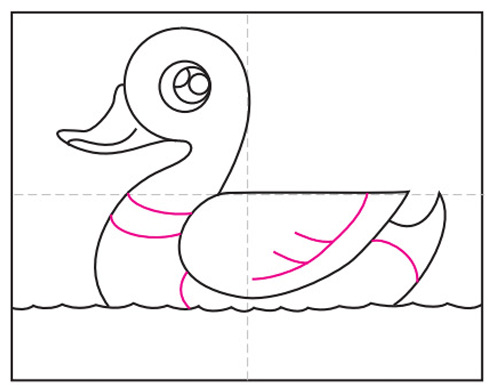 آموزش نقاشی اردک مرحله 8