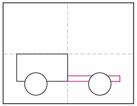 آموزش نقاشی کامیون مرحله 3