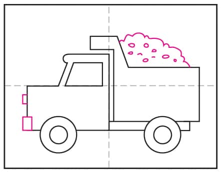 آموزش نقاشی کامیون مرحله 7