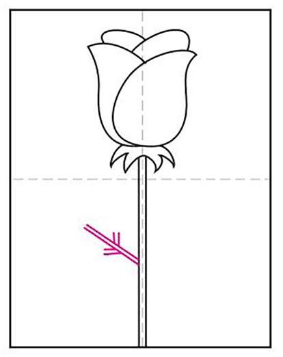 آموزش گل رز ساده مرحله 5