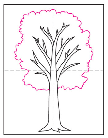 آموزش نقاشی درخت مرحله 7