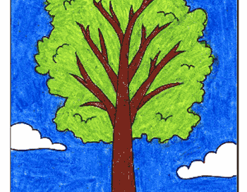 آموزش نقاشی درخت