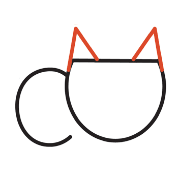 آموزش نقاشی فانتزی گربه مرحله 3