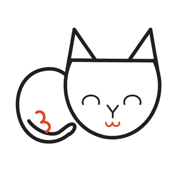 آموزش نقاشی فانتزی گربه مرحله 7