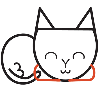 آموزش نقاشی فانتزی گربه مرحله 8