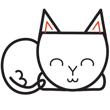 آموزش نقاشی فانتزی گربه مرحله 9