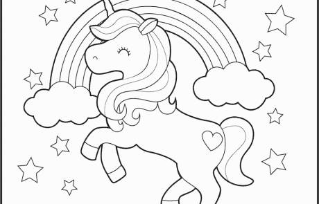 نقاشی اسب تک شاخ برای رنگ آمیزی