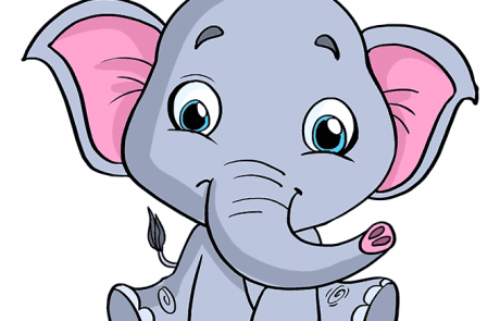آموزش نقاشی کودکانه فیل